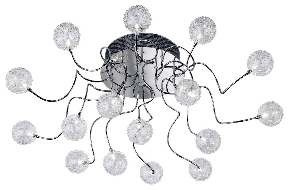 Wofi LED Deckenleuchte NANCY 1-flammig 17,5W 1550lm 3000K Deckenlampe Chrom