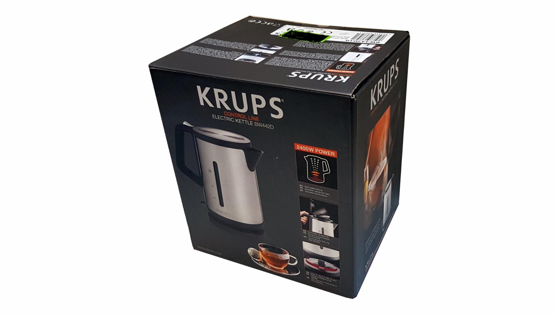 Krups BW442D Premium Wasserkocher Control Line 1,7L 2,400W Krups Control Line Wasserkocher BW442D
