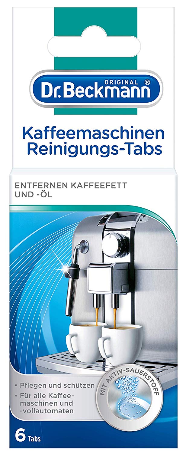 Dr. Beckmann Kaffeemaschinen Reinigungs Tabs 6x Kaffee Öl Kalk Reste