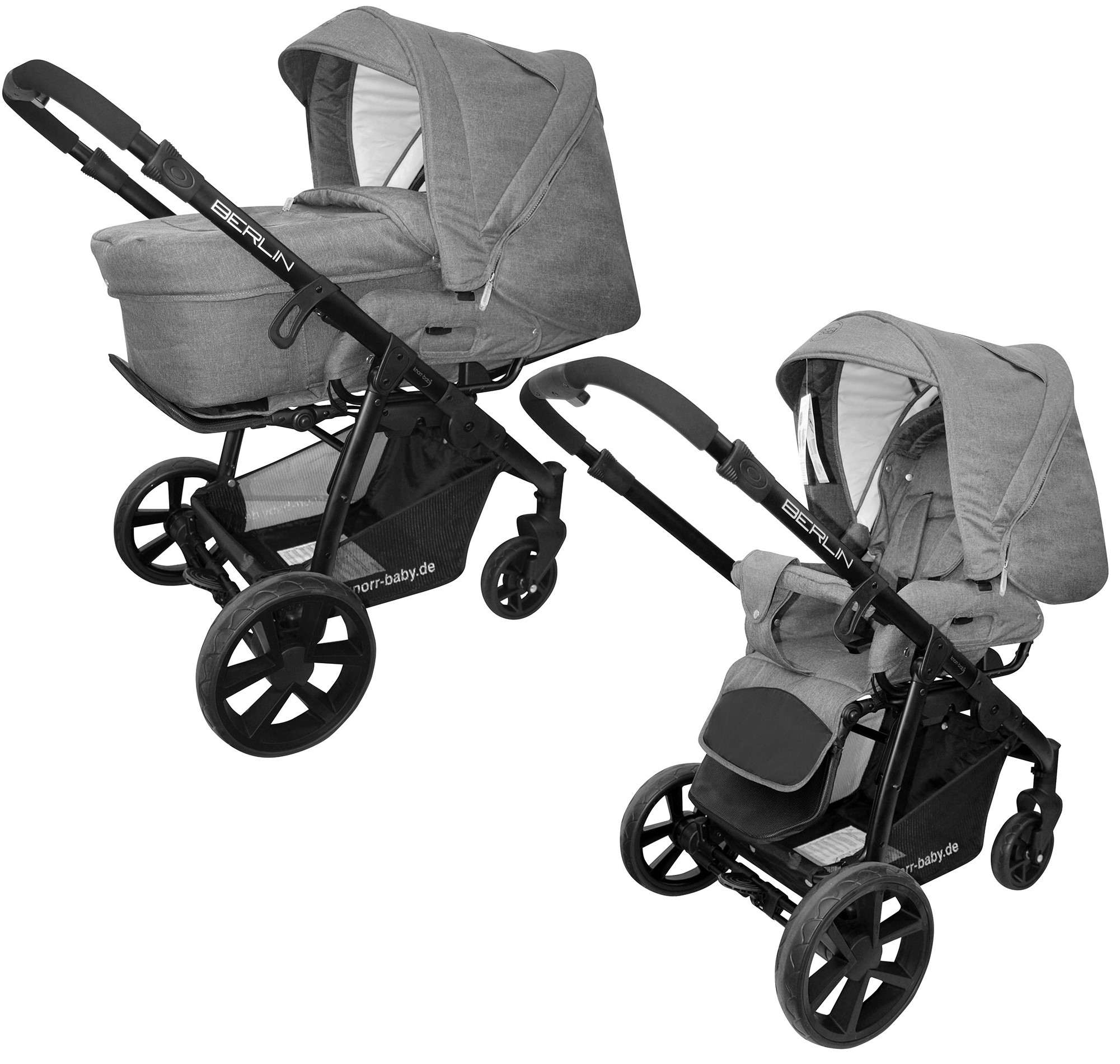KnorrBaby Berlin Kinderwagen Sportkarre Kompakt Verdeck Buggy Einsitzer Grau eBay