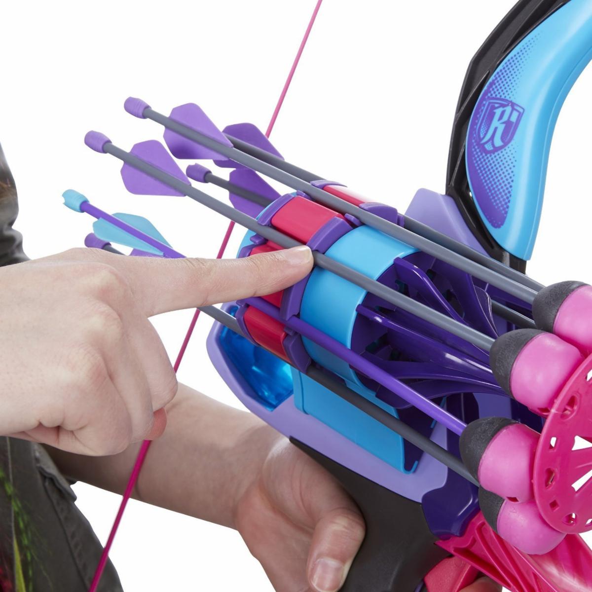 Hasbro Nerf Rebelle Revolution Pfeil Bogen Set Flitzebogen Lila + Extrapfeile eBay