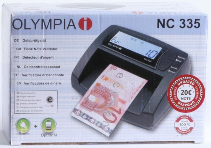 NC 325 manueller Wertezähler Geldscheinprüfgerät Olympia