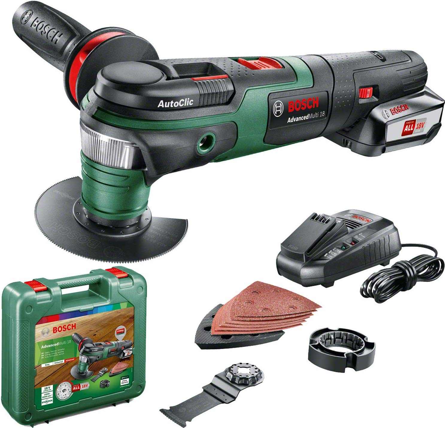 Bosch AdvancedMulti 18 Akku Multifunktionswerkzeug Akku 2,5 Ah 18 Volt System eBay